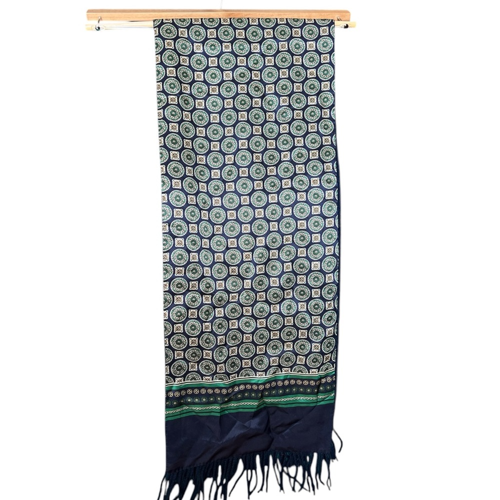 QINREN Pure Cashmere Scarf Wrap  Printed Soft Delicate Light 54x10”